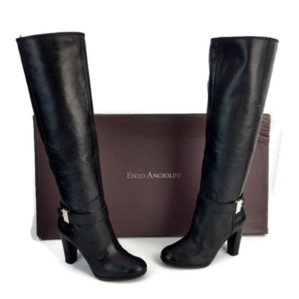 Enzo Angiolini Women's Black Knee High Boots Sz 6M